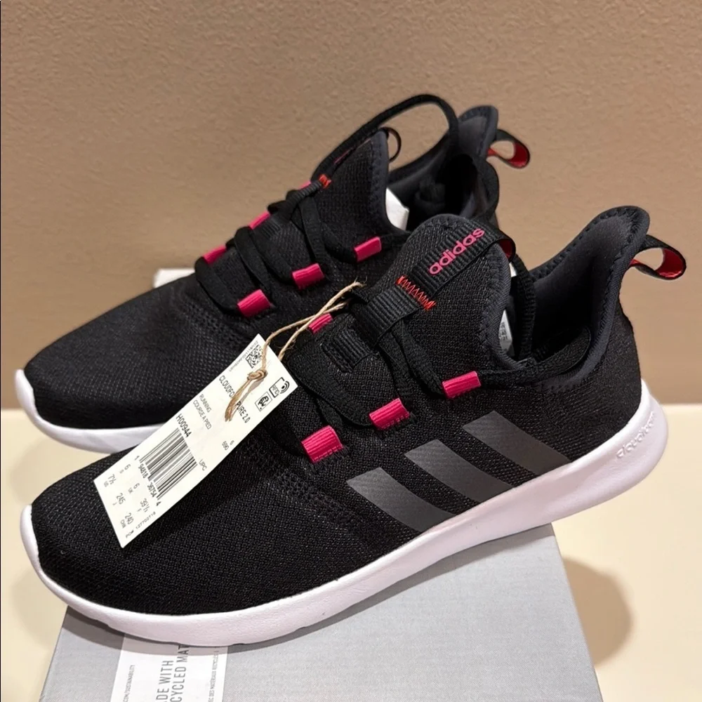 Adidas Cloudfoam Pure 2.0 Women’s Size 7.5 Running Black w/Hot Pink H00944-Z018 - Picture 5 of 16